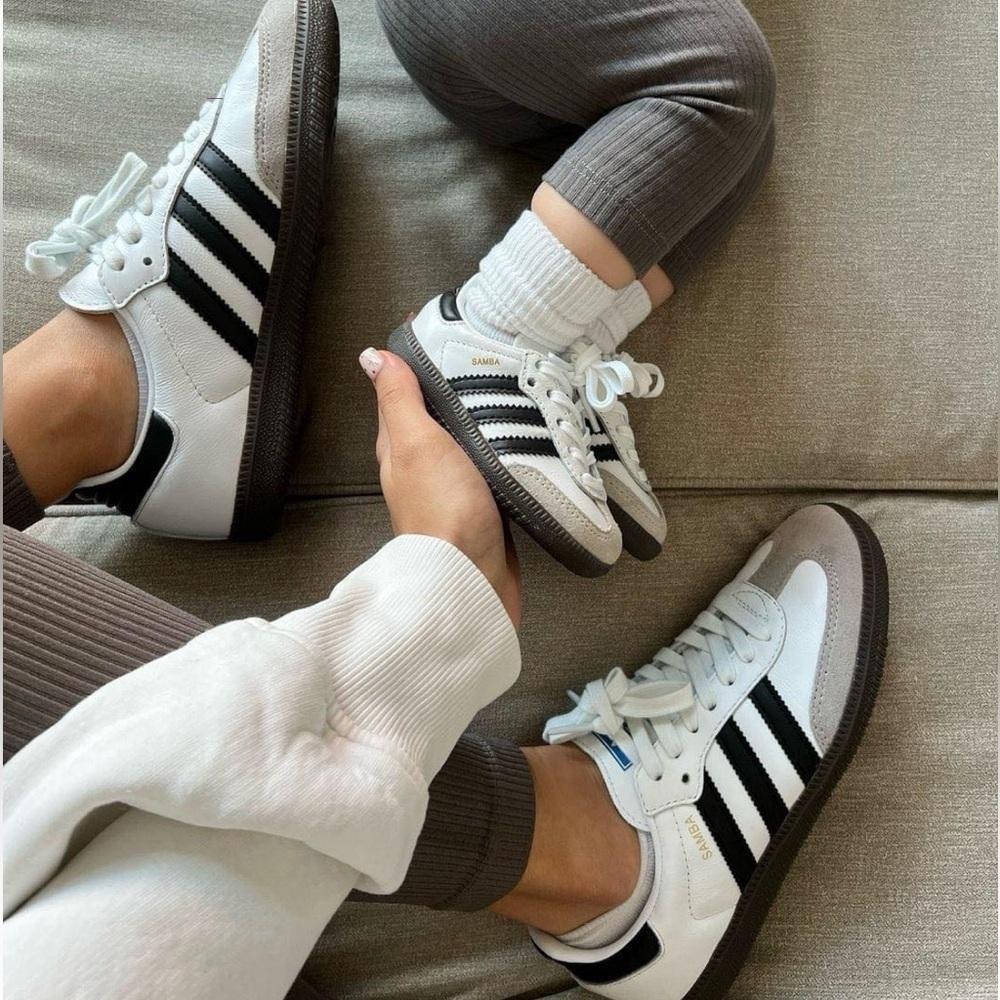 Adidas Samba OG "White/Black/Granite” Women's Sneakers IG9030